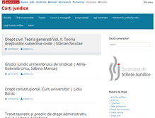 Tablet Screenshot of carti.juridice.ro
