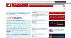 Desktop Screenshot of juridice.ro
