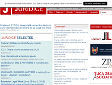 Tablet Screenshot of juridice.ro
