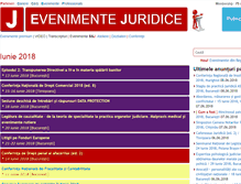 Tablet Screenshot of evenimente.juridice.ro